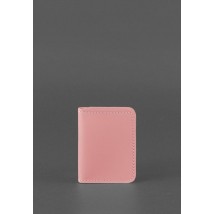 Жіноча шкіряна обкладинка для ID-паспорта і водійських прав 4.0 Рожева