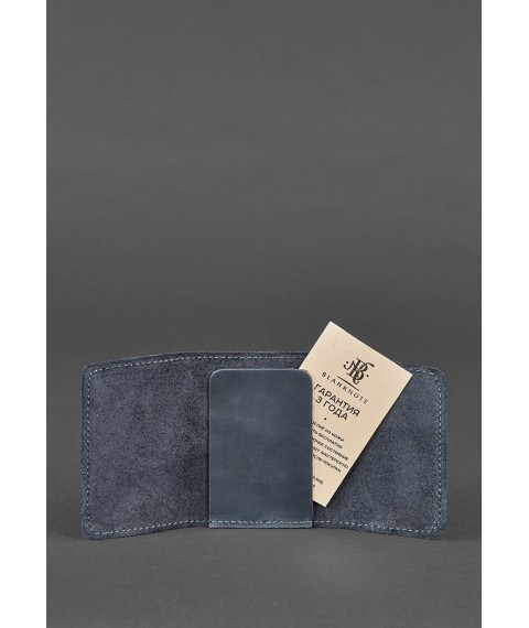 Leather card case 1.1 blue