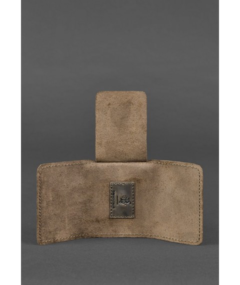 Leather card case 1.1 dark brown Crazy Horse