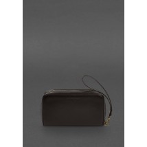 Кожаный  клатч-купюрник 4.0 темно-коричневый краст