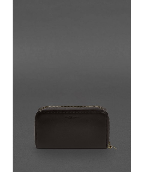 Leather banknote clutch 4.0 dark brown crust