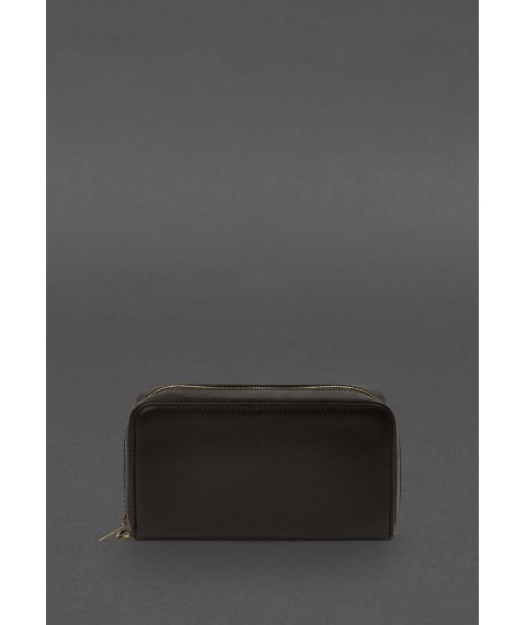 Leather banknote clutch 4.0 dark brown crust