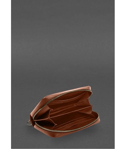 Leather banknote clutch 4.0 light brown crust