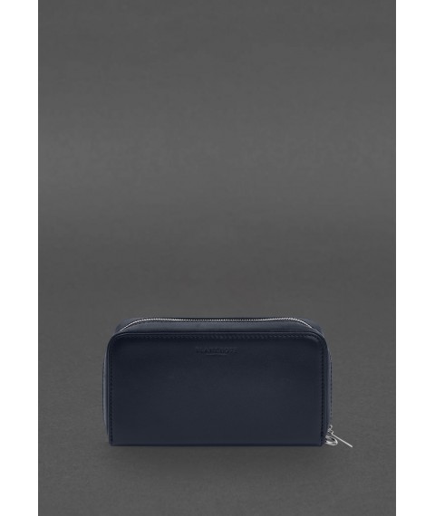 Leather banknote clutch 4.0 blue crust