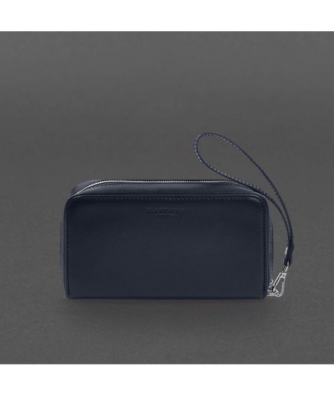 Leather banknote clutch 4.0 blue crust