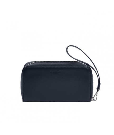 Leather banknote clutch 4.0 blue crust