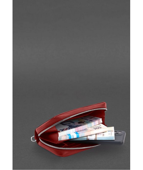 Leather banknote clutch 4.0 red crust
