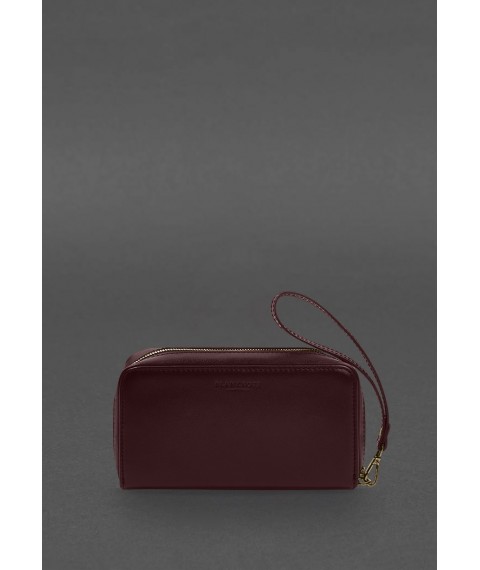 Leather banknote clutch 4.0 burgundy crust