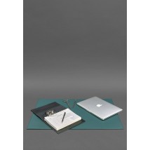 Overlay for the executive desk - Leather pad 1.0 Green