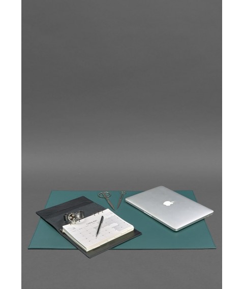 Overlay for the executive desk - Leather pad 1.0 Green