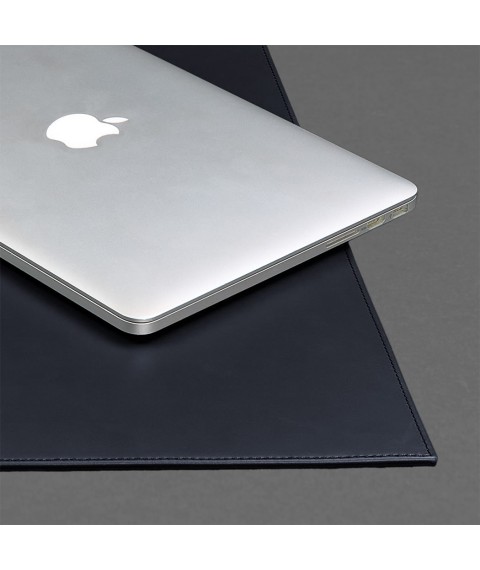 Overlay for the executive desk - Leather pad 1.0 Dark blue