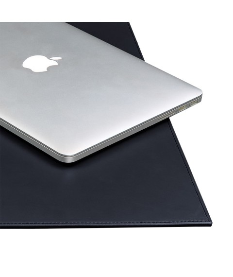 Overlay for the executive desk - Leather pad 1.0 Dark blue