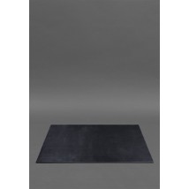 Executive desk overlay - Leather blotter 1.0 Dark blue Crazy Horse
