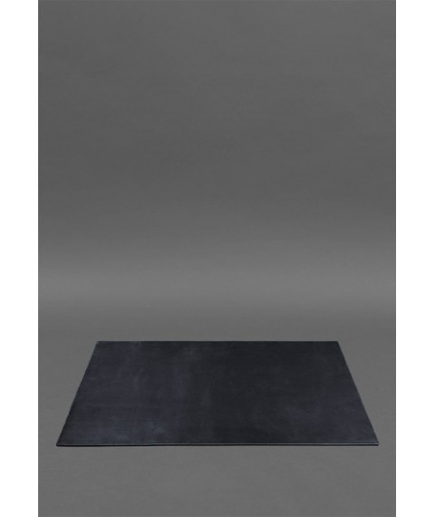 Executive desk overlay - Leather blotter 1.0 Dark blue Crazy Horse