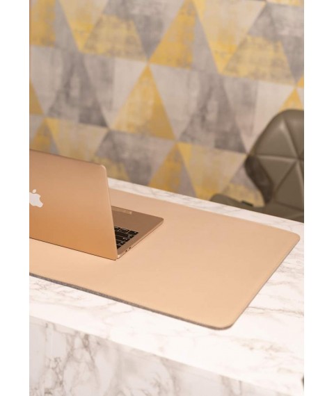 Desk mat 2.0 double-sided light beige