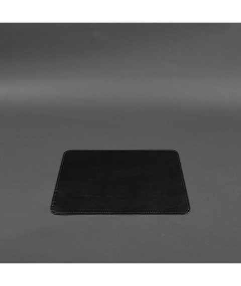 Mouse pad made of genuine leather 1.0 black crust