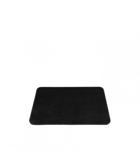 Mouse pad made of genuine leather 1.0 black crust