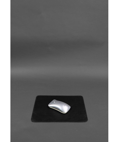 Mouse pad made of genuine leather 1.0 black crust