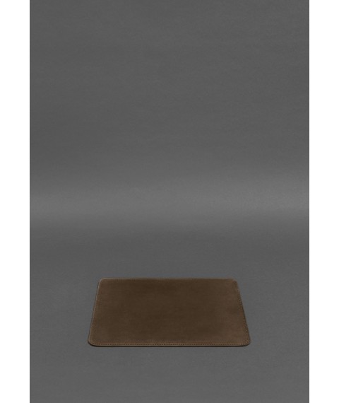 Mouse pad made of genuine leather 1.0 dark brown Crazy Horse