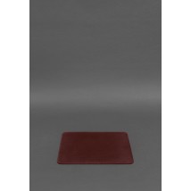 Mouse pad made of genuine leather 1.0 burgundy Crazy Horse