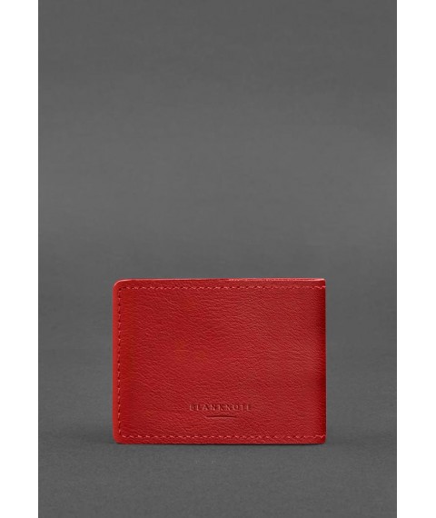 Universal leather ID cover red