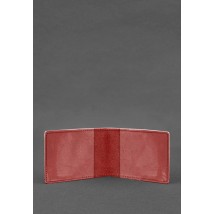 Universal leather ID cover red