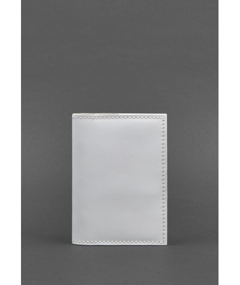 Leather cover for passport and military ID 1.2 white