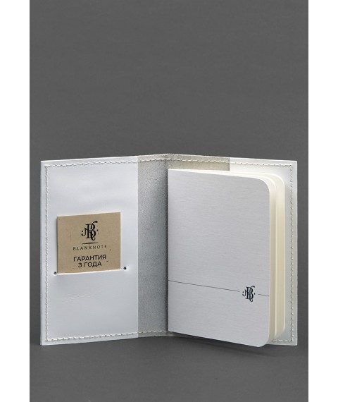 Leather cover for passport and military ID 1.2 white