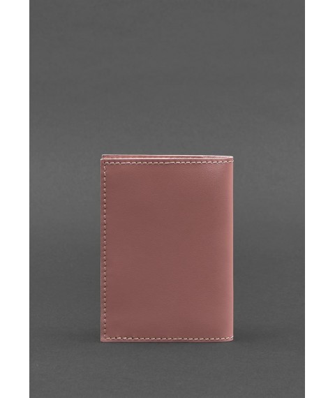 Leather cover for passport and military ID 1.2 pink