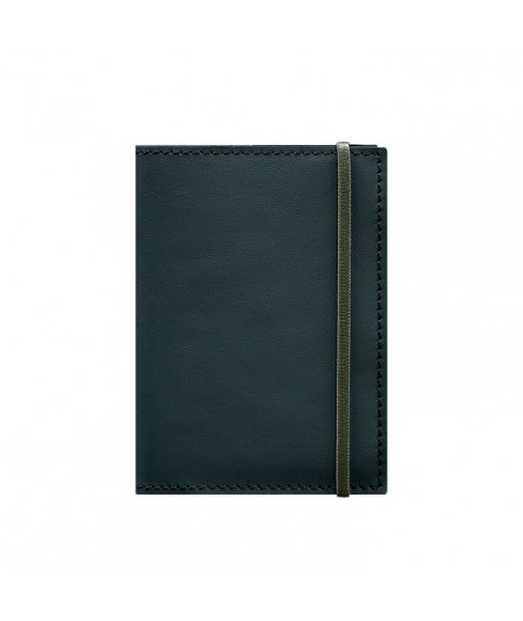 Leather passport cover 1.0 green