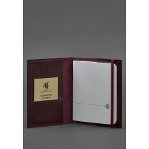 Leather passport cover 1.0 burgundy