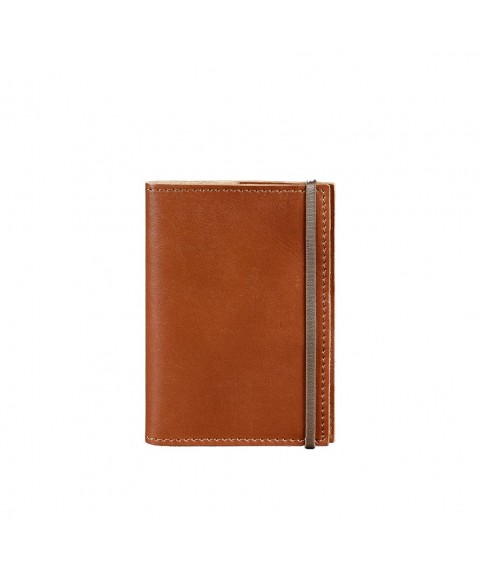 Leather passport cover 1.0 light brown