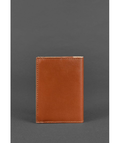 Leather passport cover 1.0 light brown