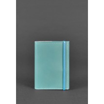 Leather passport cover 1.0 turquoise