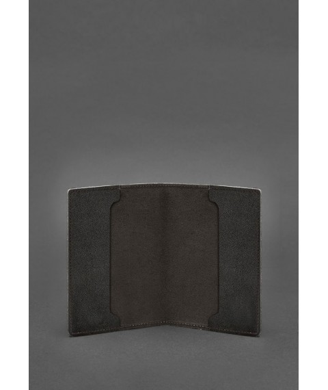 Leather cover for the service ID of a serviceman of the State Special Communications Service, dark brown