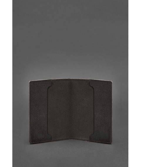 Leather cover for the service ID of a serviceman of the State Special Communications Service, dark brown