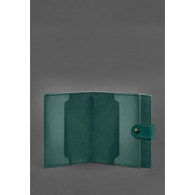 Leather wallet cover for officer ID 11.0 green