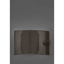 Шкіряна обкладинка-портмоне для посвідчення офіцера 11.0 темно-коричнева Crazy Horse