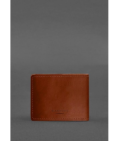 Leather cover for weapon permit, light brown