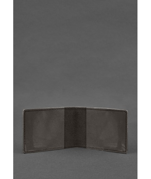 Leather cover for the ID card of the Main Intelligence Directorate (GUR) dark brown