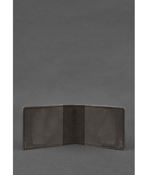 Leather cover for the ID of the State Service of Ukraine for Emergency Situations (DSNS) dark brown