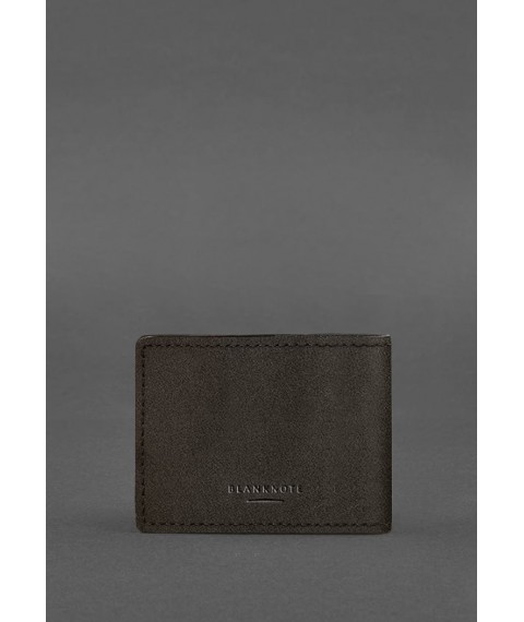 Leather cover for the Marine Guard ID, dark brown