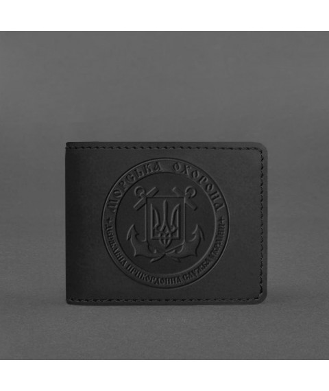 Leather cover for Sea Guard ID black Crazy Horse