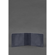 Leather cover for the Marine Guard ID, dark blue