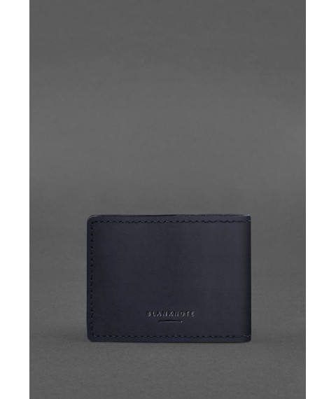 Leather cover for Marine Guard ID, dark blue Crazy Horse