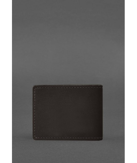 Leather cover for the State Tax Service ID card, dark brown