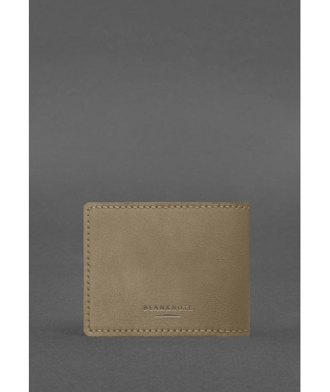 Leather cover for journalist's ID, light beige