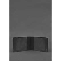 Leather cover for ID card of the Ministry of Defense Black