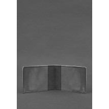 Leather cover for the identity card of a disabled person, Black