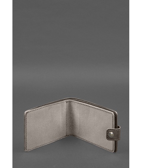 Leather wallet cover for combat participant ID (UCD) Dark beige